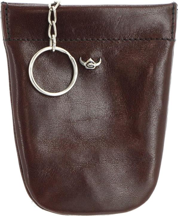 Actual product image Golden Head Colorado leather key case 7 cm