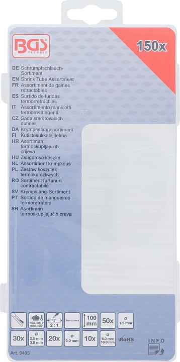 Produktbild BGS Schrumpfschlauch-Sortiment (150 x)