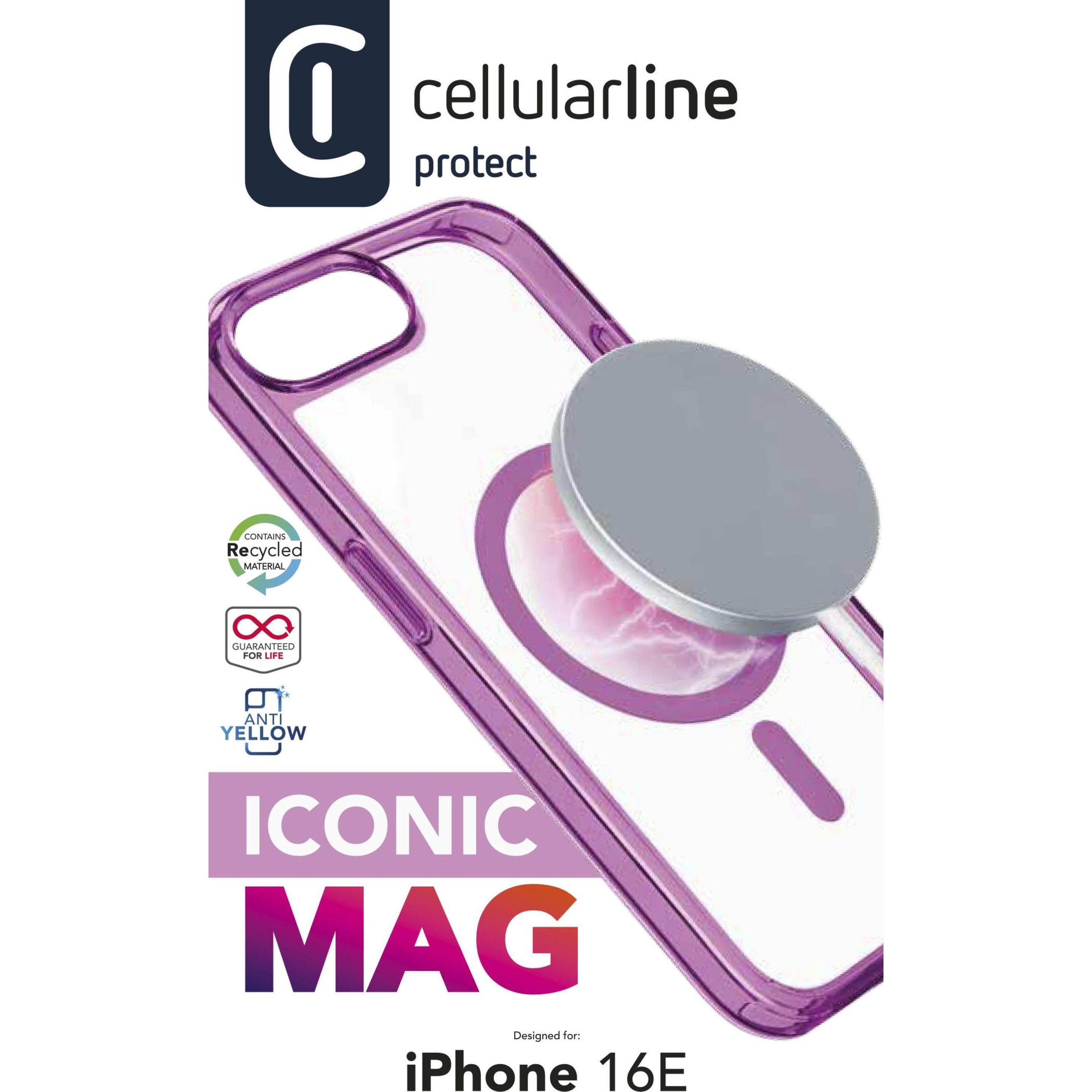 Thumbnail - Cellularline Iconic MAG MagSafe Case (Apple iPhone 16e), Smartphone Hülle, Pink