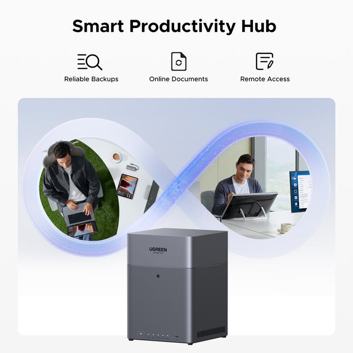 Produktbild Ugreen 4-Bay Network Attached Storage DH4300 Plus EU Diskless