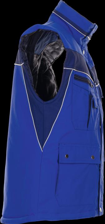 Actual product image Planam unisex winter waistcoat PLALINE cornflower blue, navy size S (S)