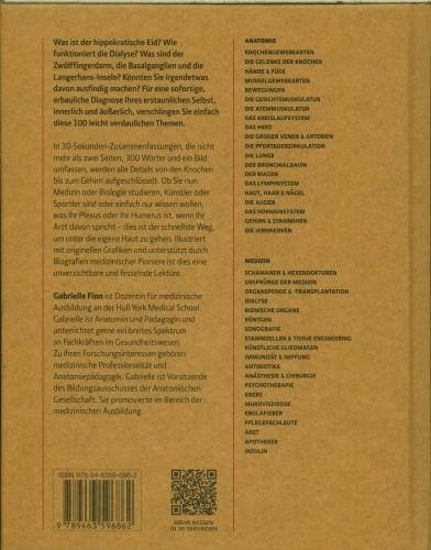 Produktbild Librero Anatomie und Medizin in 30 Sekunden (Deutsch, Gabrielle M. Finn, 2024)