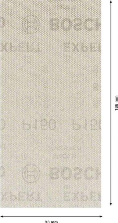 Image du produit Bosch Professional Zubehör EXPERT M480 Filet de ponçage pour ponceuses vibrantes, 93 x 186 mm, G 150, 50 pcs. (150)