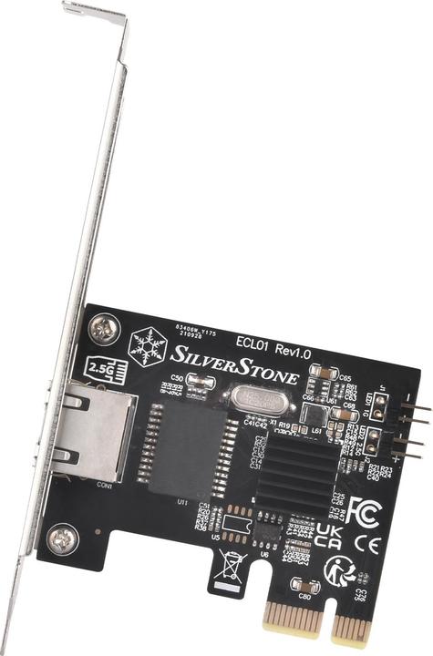 Actual product image Silverstone sst-ecl01 lan adapter (PCIe)