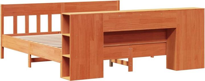 Image du produit vidaXL Bett mit Regal (200 x 200 cm)