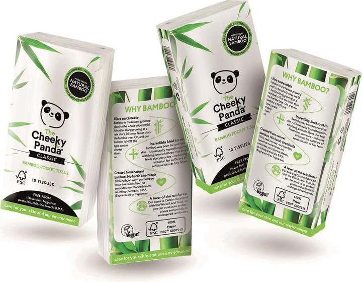 Produktbild The Cheeky Panda Cheeky Panda Cheeky Panda, Pocket tissues, pack of 8