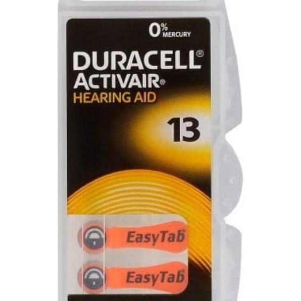 Duracell Charger Baterijas Hearing Aid 13 (A13) 6-paka (6 pz., 13), Batterie + pile