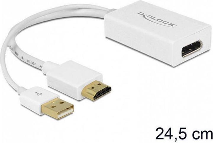 Delock 62496 HDMI zu (DP, 24.50 cm)