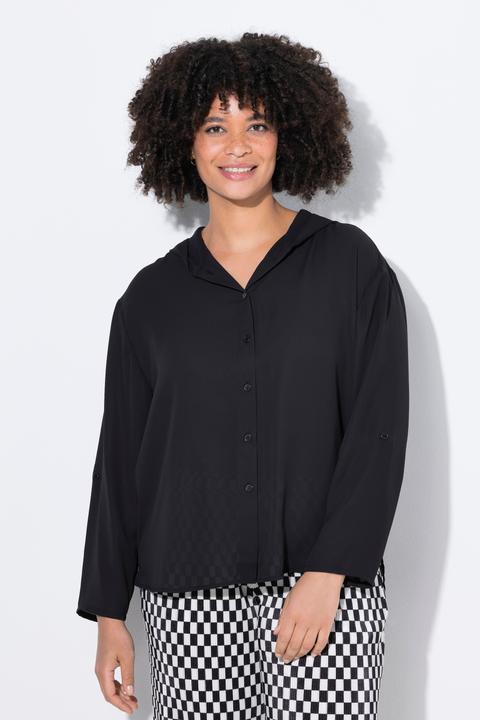 Image du produit Angel of Style Bluse, A-Linie, Krepp, Kapuze (46)