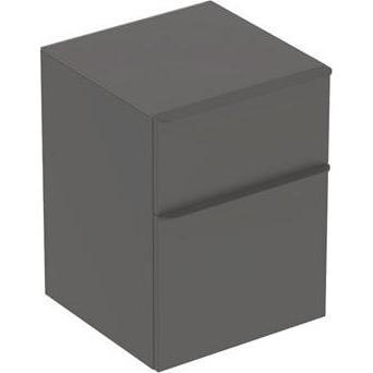 Geberit, Badezimmerschrank, Smyle Square Seitenschrank, 500357, 45x60x47cm, mit 2 Schubladen