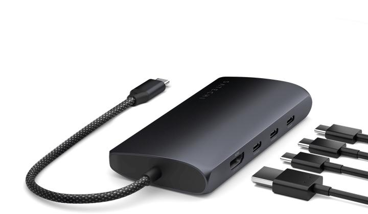 Image du produit Satechi USB- C multiport 8k avec Ethernet (USB-C, 8 Ports)