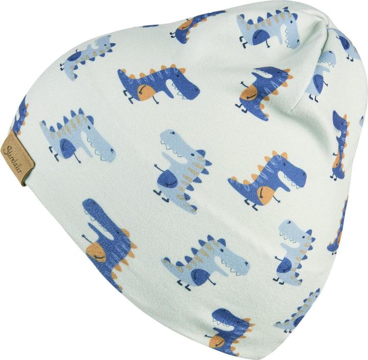 Actual product image Sterntaler Mütze Beanie Dinos Silber Gr. 47 (47)