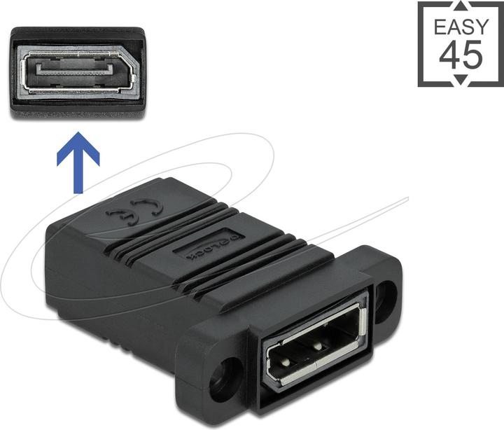 Produktbild Delock Easy 45 DisplayPort Adapter gerade (3.85 cm)