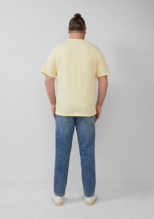 Image du produit S.Oliver T-Shirt Flammgarn-T-Shirt mit Brusttasche und offenen Kanten (5XL)