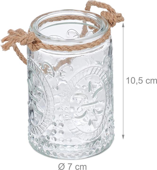 Immagine prodotto Relaxdays 12x lanterna (1 x, 7 x 7 x 10,5 cm)