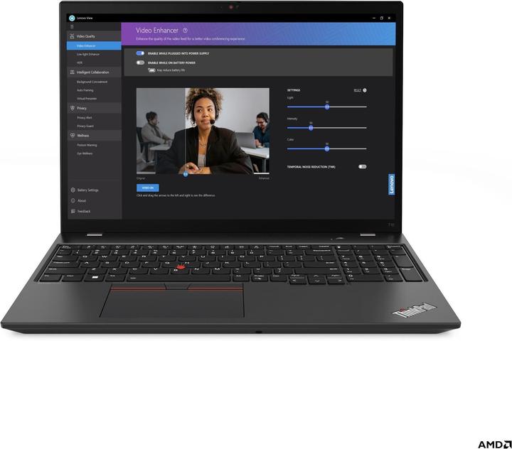 Actual product image Lenovo ThinkPad T16 Gen 2 (16", 1000 GB, 32 GB, DE, AMD Ryzen 7 Pro 7840U)