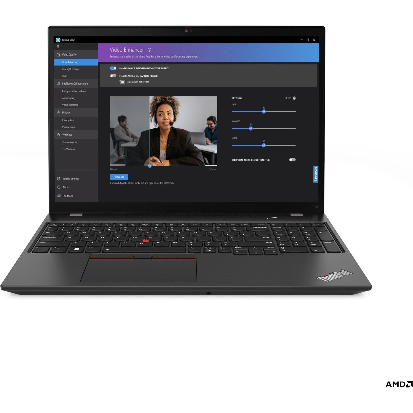 Lenovo ThinkPad T16 G2 Ryzen 5 PRO 7540U/16GB/512GB SSD/16" WUXGA IPS/3YPremier/Win11 Pro/černá, Not