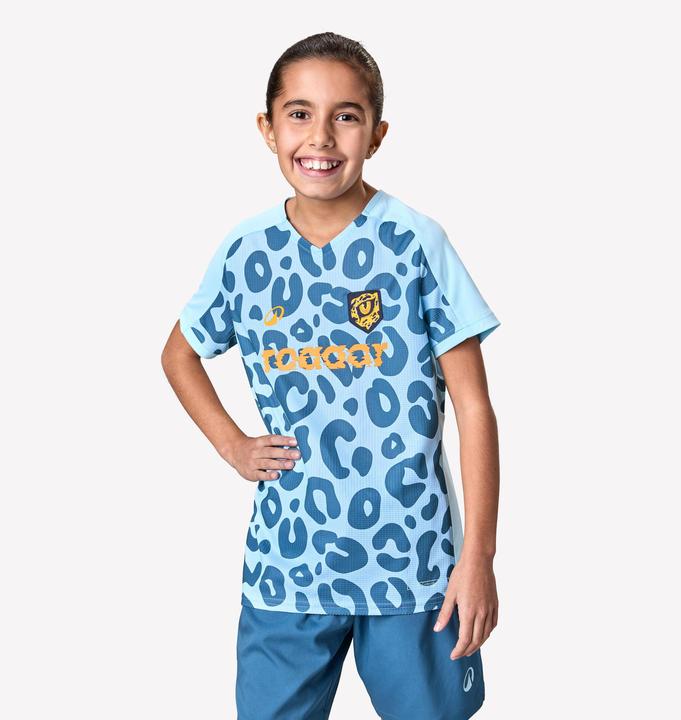 Produktbild Kipsta Mädchen Fussball Trikot - Viralto Leopard blau (140)
