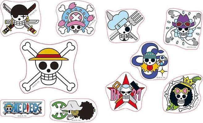 Produktbild ABYstyle ONE PIECE - Stickers - 16x11cm 2 sheets - Straw Hat Skulls X5