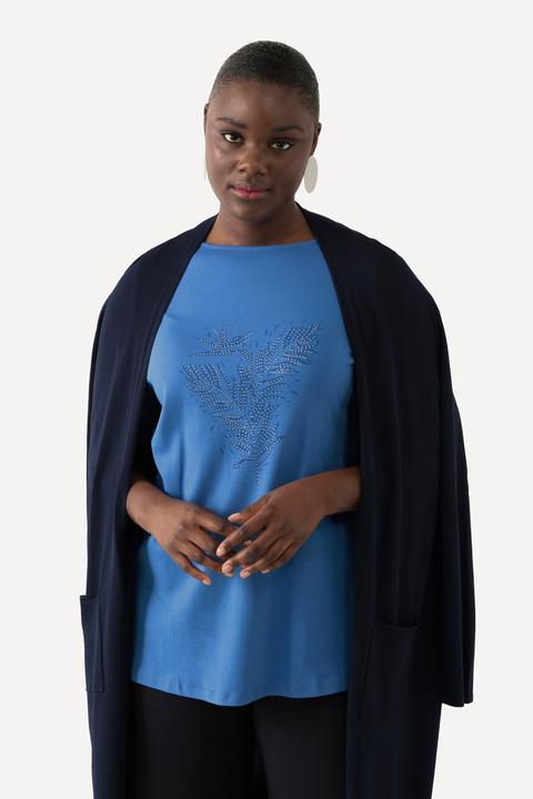 Produktbild Ulla Popken T-Shirt, Pima Cotton, Farn, U-Boot-Ausschnitt, Halbarm (58)