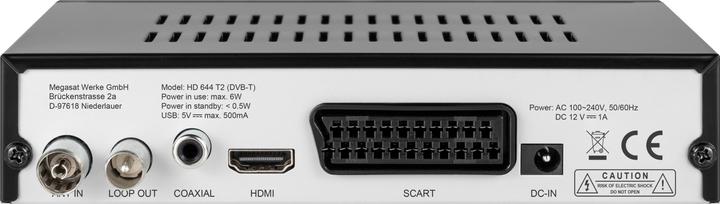 Productafbeelding Megasat HD644T2 (0.51 GB, DVB-T2)
