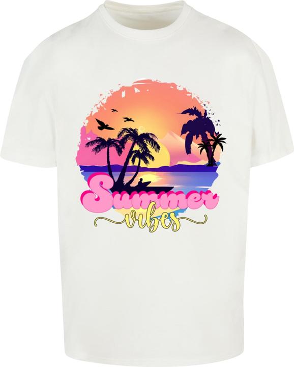 Immagine prodotto Merchcode T-shirt oversize Summer Vibes Sunset Heavy - 117175 (3XL)