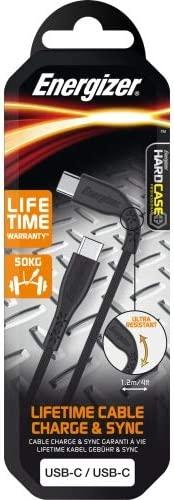 Produktbild Energizer Lifetime USB-C Cable Charge & Sync (1.2m) black (USB 3.2 Gen 1)