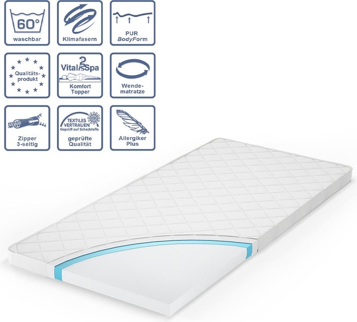 Produktbild VitaliSpa Pur 340 Topper (90 x 200 cm)