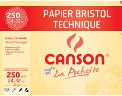 Actual product image Canson Bristol drawing paper, 240 x 320 mm, 250 gsm (240 x 320 mm)