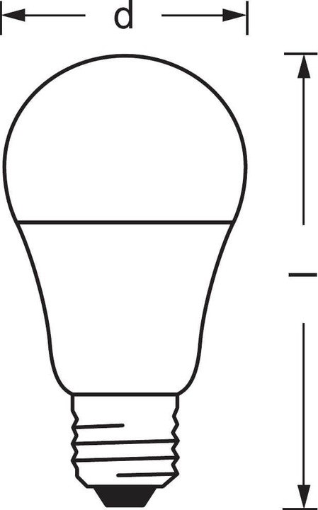 Actual product image Ledvance Classicsic A (E27, 9 W, 806 lm, 1 x, F)