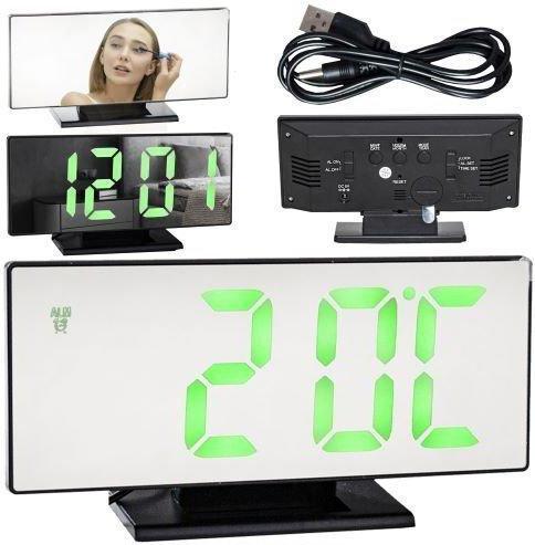 Immagine prodotto Bestway Sveglia LED a specchio nero 4in1