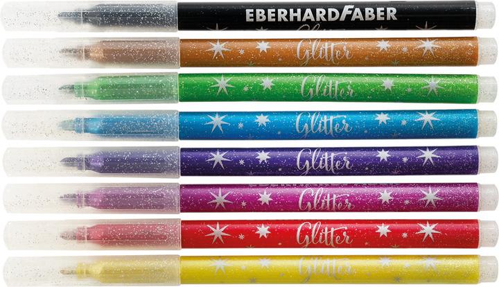 Produktbild EberhardFaber Fasermaler Glitter (8 x)