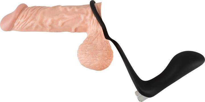 Actual product image Black Velvets Vibrating Ring & Plug