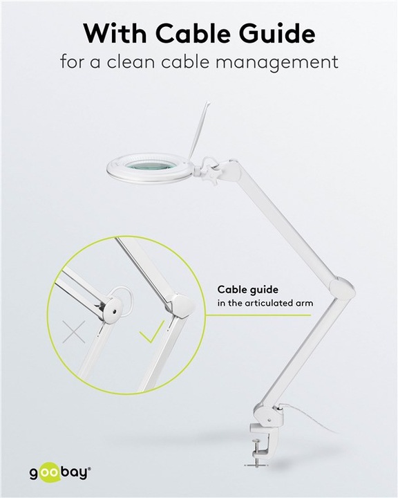 Produktbild Goobay LED-Klemm-Lupenleuchte, 10 W