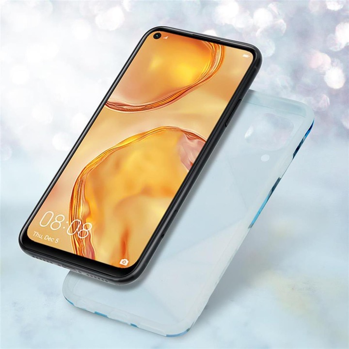 Produktbild Cadorabo IMD TPU Bunter Marmor Cover (Huawei P40 Lite, Huawei Nova 6 SE, Huawei Nova 7i)