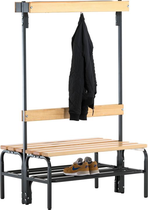 Produktbild kaiserkraft Garderobenbank mit Hakenleisten (40 cm, 165 cm)