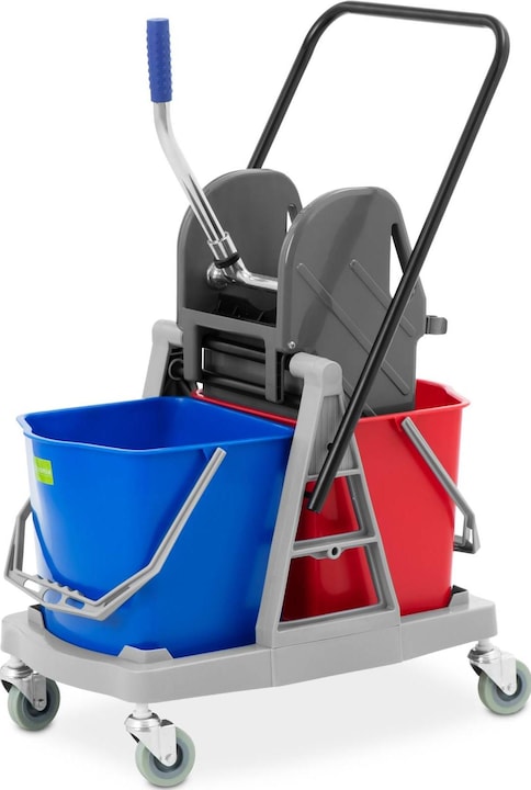 Produktbild Ulsonix Profi Putzwagen Reinigungswagen mit Presse Wischeimer Putzeimer 34 L (1 Stk.)