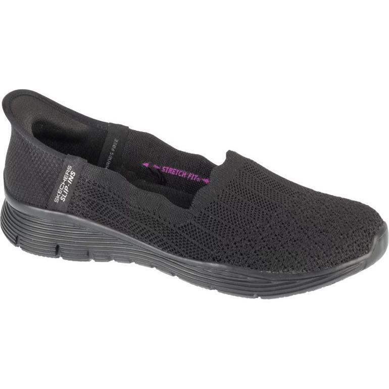 Skechers, Herren, Sneakers, Slip-Ins, Seager - Believe It Black, Schwarz, (37)