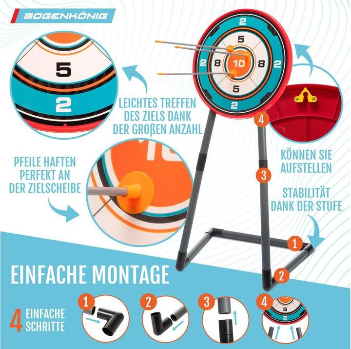 Actual product image Bogenkönig Bogenschiess-Set 7-teilig