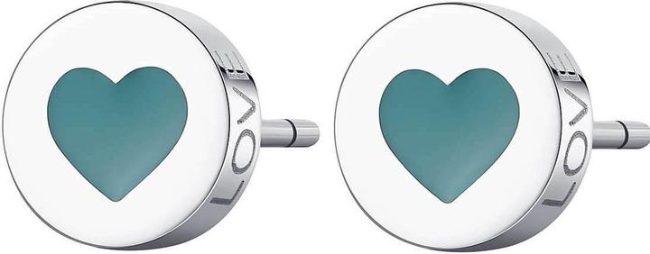 Produktbild Sagapo S'AgapÃµ - Matching steel earrings with a heart Click SCK51