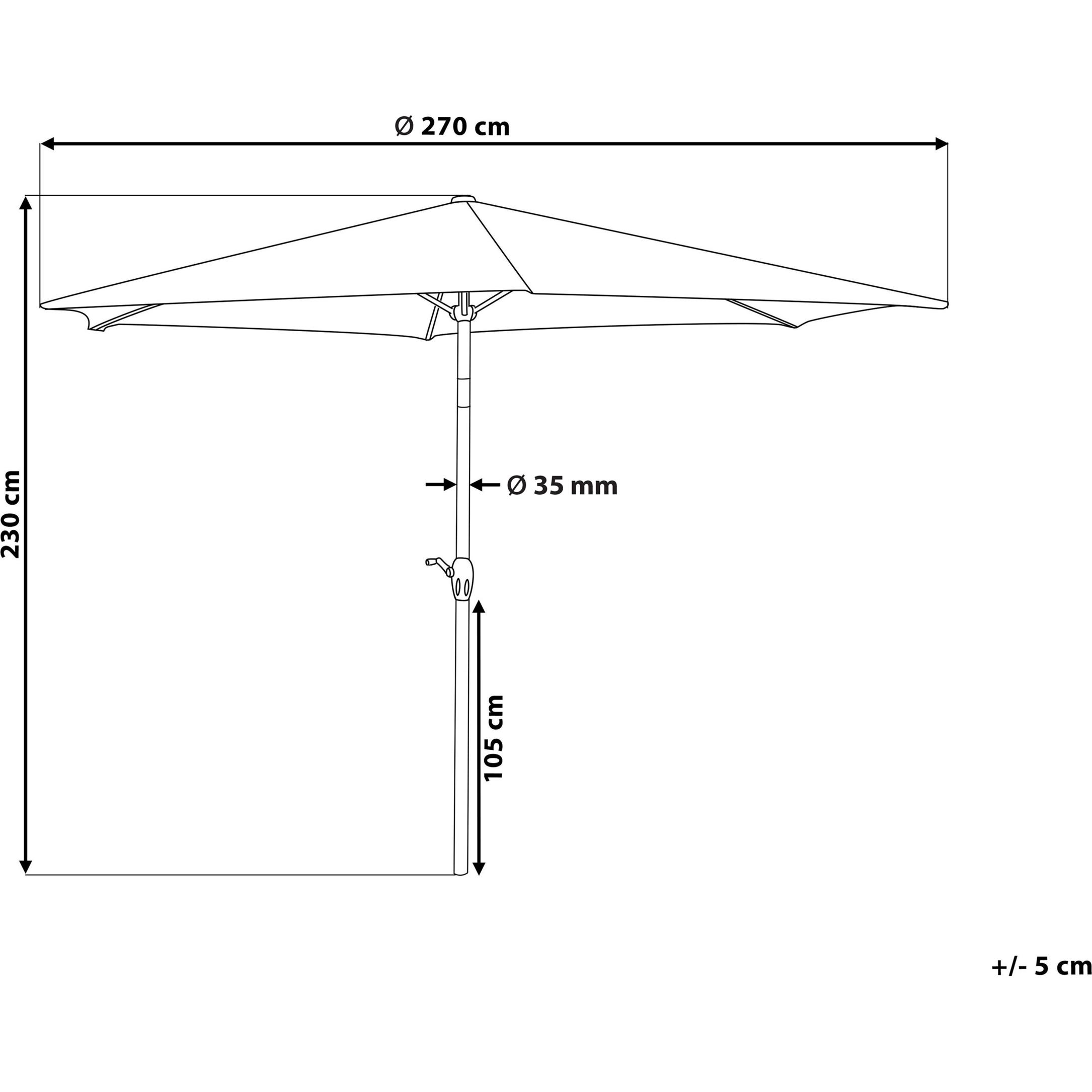 Thumbnail - Beliani, Sonnenschirm, Varese (2.70 m)