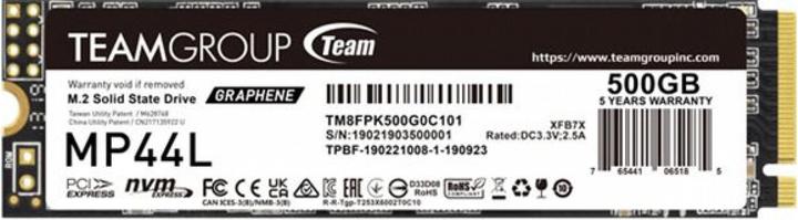 Image du produit Teamgroup MP44L (500 Go, M.2 2280)