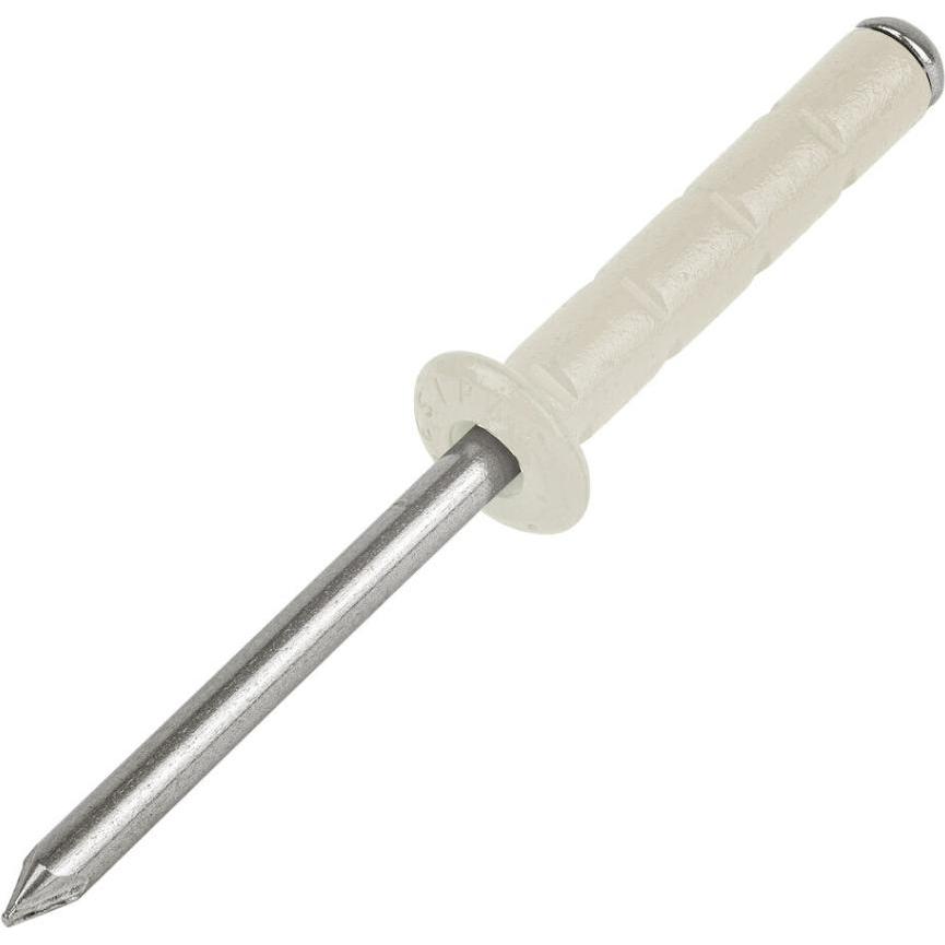 Gesipa, Rivetti, 216720508 Polygrip elfenbeinfarbener Blindniet 4,8 x 17 Aluminium/RVS 500 Stück