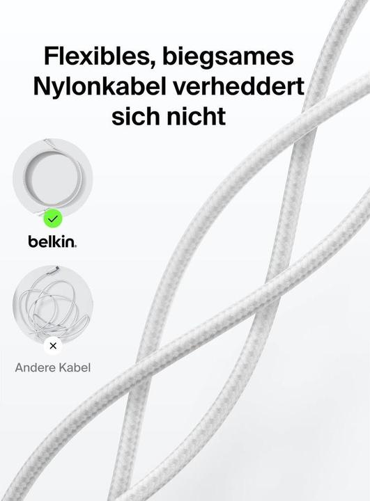 Produktbild Belkin USB C — USB C (2 m, USB 2.0, 240 W)