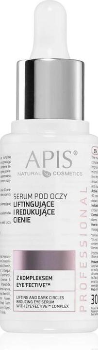 Actual product image Apis Natural Cosmetics Apis - Serum Pod Oczy Liftinguj? Ce I Redukuj? Ce Cienie Z Kompleksem Eye'fective? 30ml (Eye care serum, Day, Night, 30 ml)