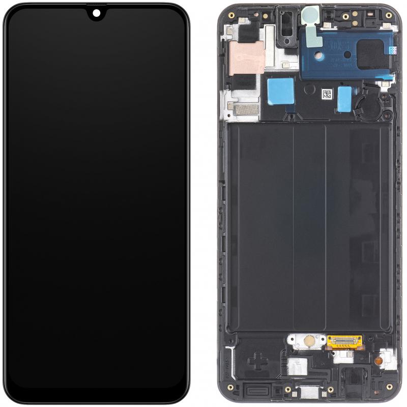 Samsung Display Unit für Galaxy A50s A507, Schwarz (Display), Pezzi di ricambio per dispositivi mobili