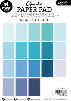 Produktbild art by marlene Papierblock "Shades of Blue" 36 Blätter Essentials (36 x)