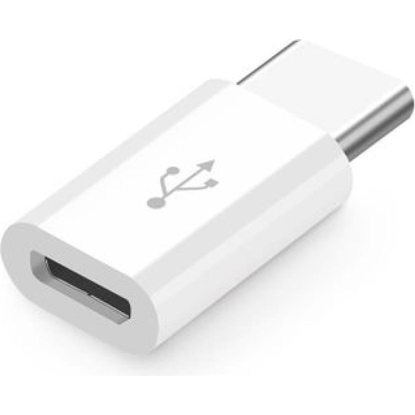 PowerGuard MicroUSB auf USB-C Adapter (Micro USB, USB Typ C), Mobilgerät Adapter, Weiss