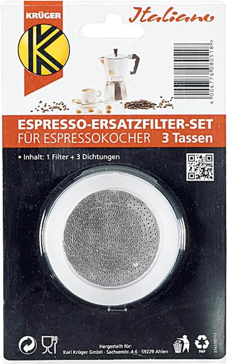 Actual product image Krüger Spare parts set espresso maker 3 cups