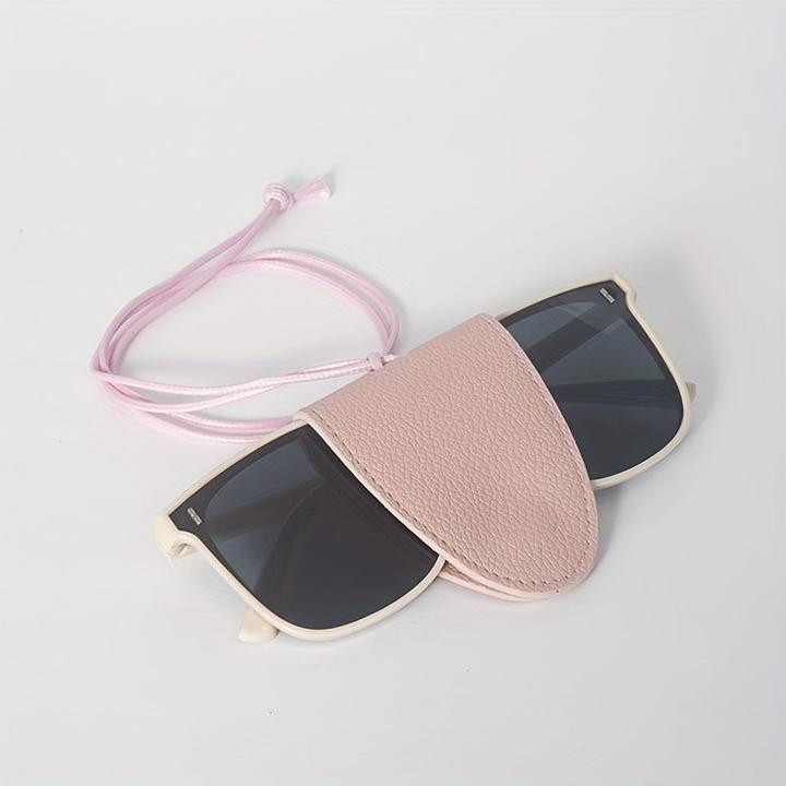 Immagine prodotto Only-Bags.Store Custodia per occhiali in pelle PU con laccetto da collo - Portaocchiali magnetico portatile -